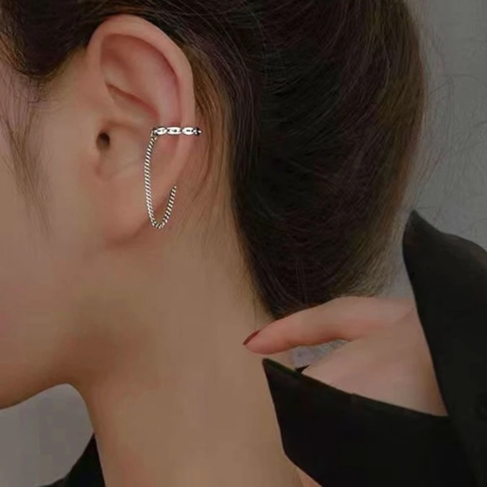 Silver Ear Cuff